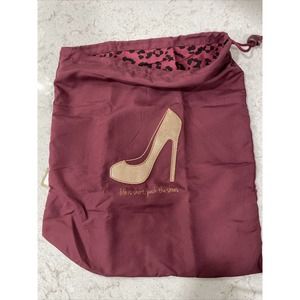 LIFE IS SHORT PACK THE SHOES Travel WINE Rose Gold Shoe Bag Organizer ANIMAL prt